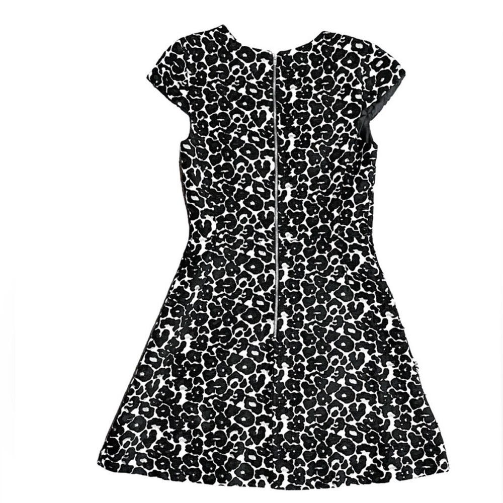 Zara Black and White Leopard Print Dress, Size S - Picture 7 of 14